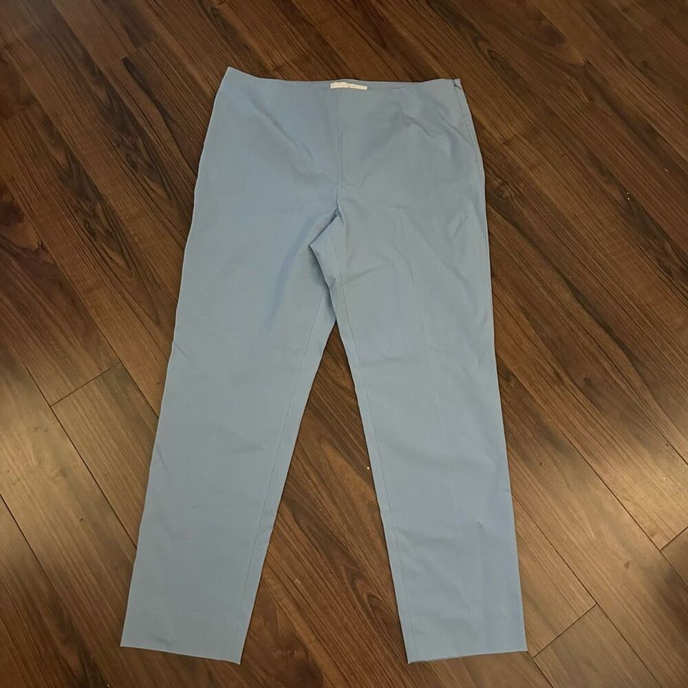 NWT Pearl Lela rose Susie stretch cotton pants 12 blue